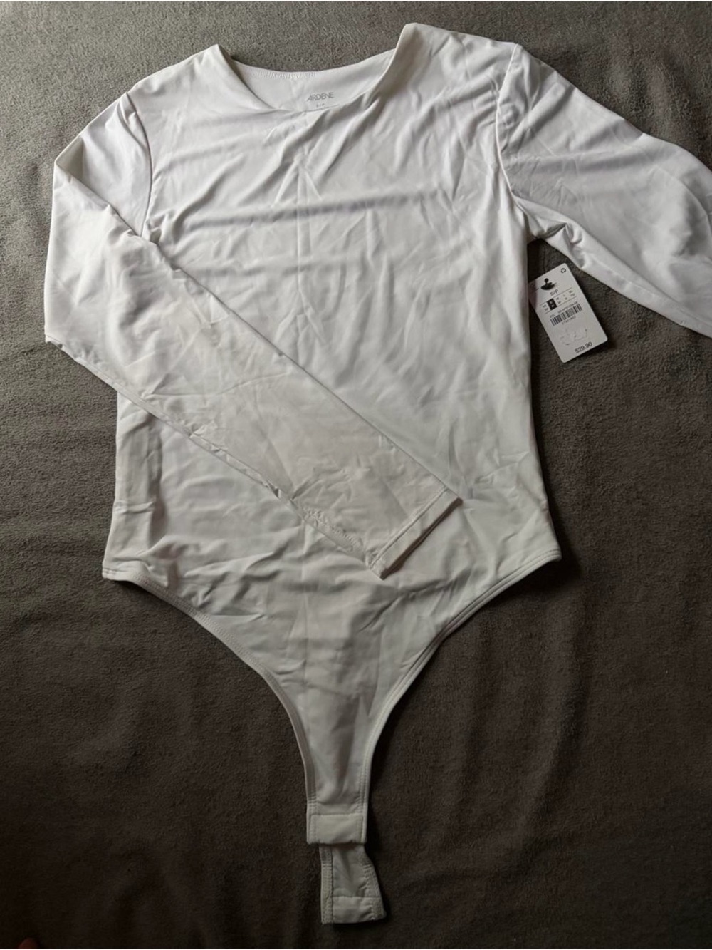 Ardene White Long-Sleeve Bodysuit